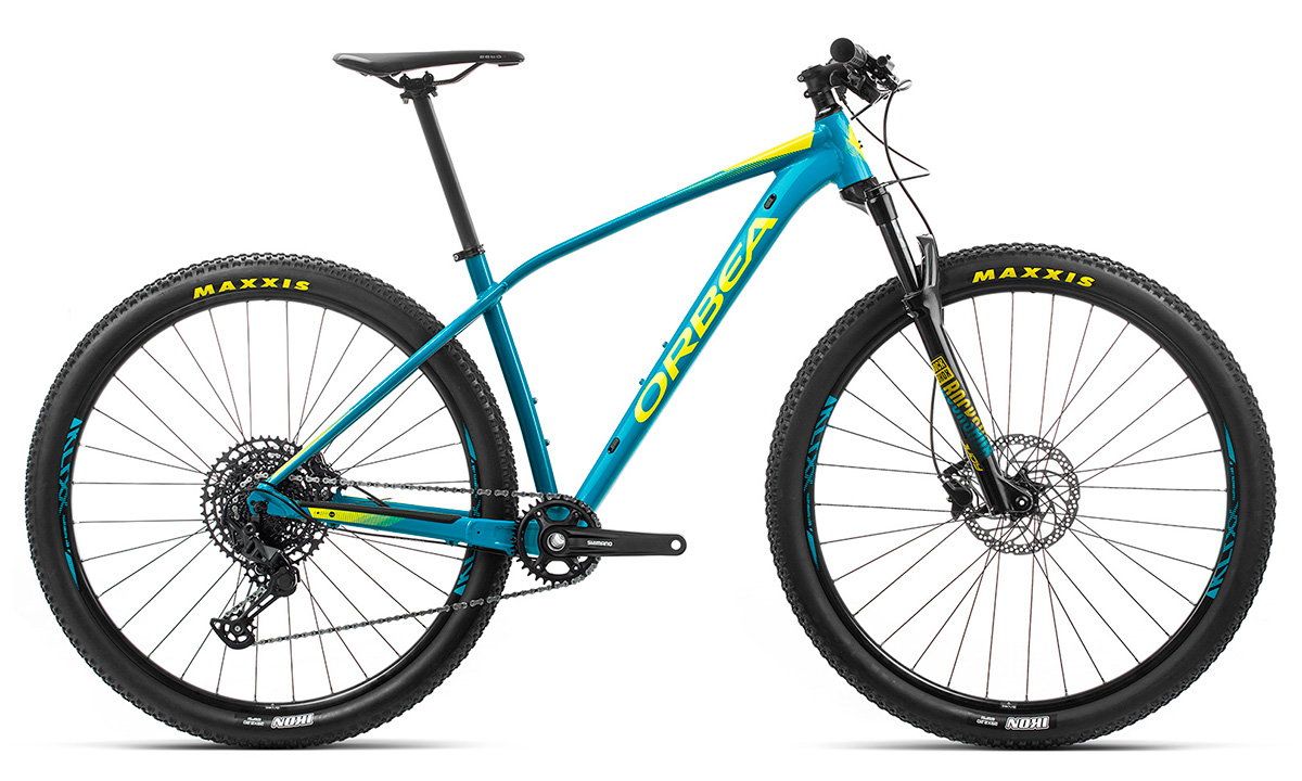 Фотография Велосипед Orbea Alma 27 H20 (2020) 2020 Голубо-желтый